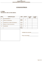 COTAÇÃO DE SERVIÇOS TRITON