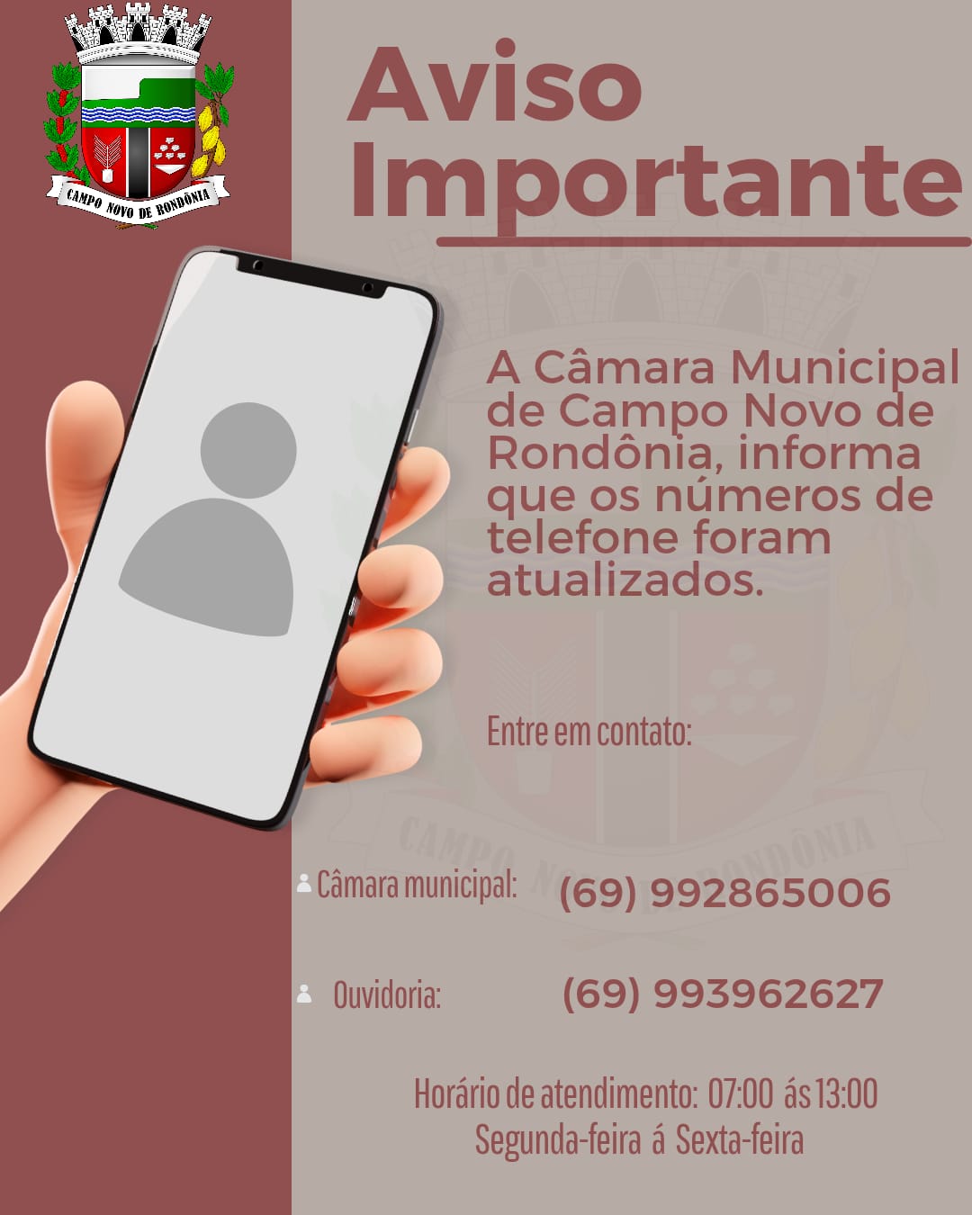Câmara Municipal Informa!