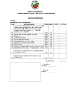 COTAÇÃO DE PREÇOS