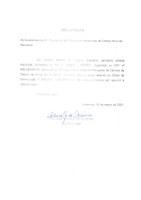 DECLARAÇÃO DE DESISTÊNCIA