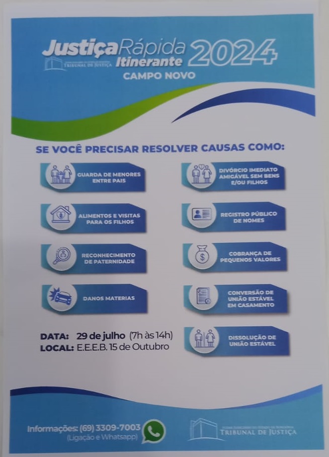 JUSTIÇA RÁPIDA ITINERANTE