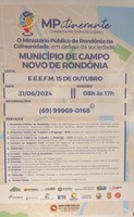 MINISTÉRIO PÚBLICO ITINERANTE EM CAMPO NOVO DE RONDÔNIA