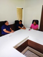 REUNIÃO COM BENEDITA, COORDENADORA REGIONAL DA CASA CIVIL DE RONDÔNIA